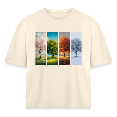 The four Seasons - Women's Heavyweight Cropped T-Shirt