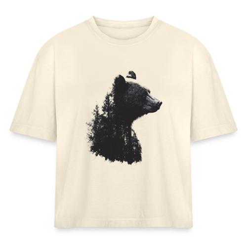 Forest Within the Bear - Women's Heavyweight Cropped T-Shirt