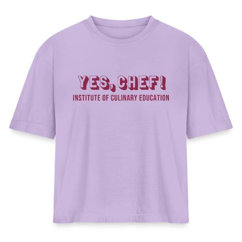 Yes, Chef! - Women's Heavyweight Cropped T-Shirt