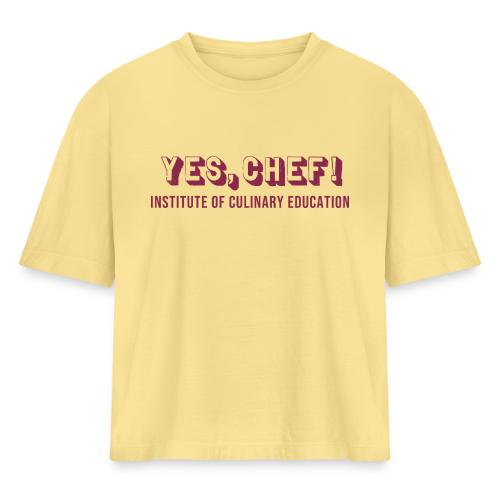 Yes, Chef! - Women's Heavyweight Cropped T-Shirt
