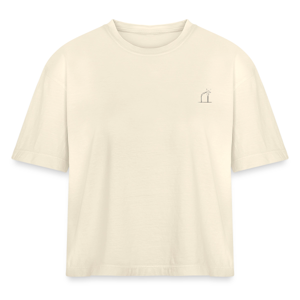 Visions Unbound Minimalist Logo - Women's Heavyweight Cropped T-Shirt