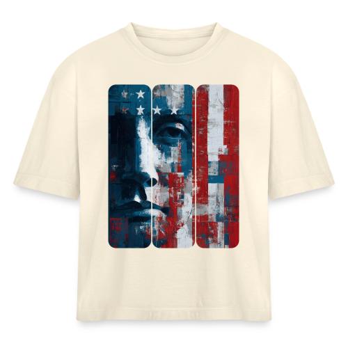 American Echoes - Women's Heavyweight Cropped T-Shirt