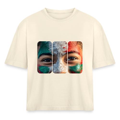 Colors of México - Women's Heavyweight Cropped T-Shirt