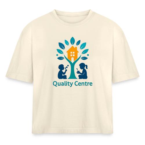 Quality Learning Center on Slim Fit Rib Women's - Women's Heavyweight Cropped T-Shirt