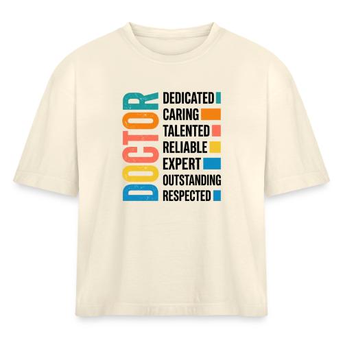 Proud Doctor Traits - Women's Heavyweight Cropped T-Shirt