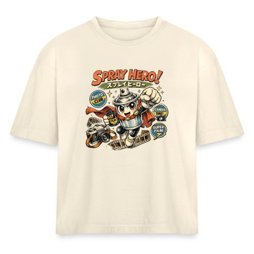 Analog Supplies Retro Film Camera Hero - Women's Heavyweight Cropped T-Shirt
