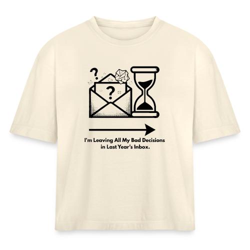Last Year's Inbox T-Shirt - Women's Heavyweight Cropped T-Shirt