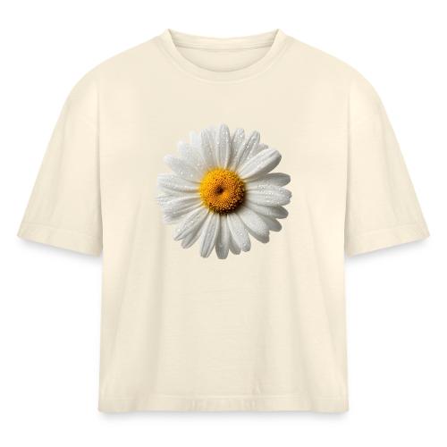 Morning Daisy Freshness - Women's Heavyweight Cropped T-Shirt
