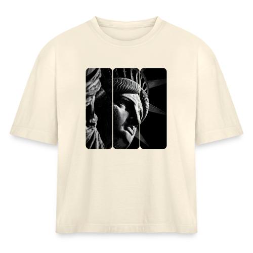 USA: Shadow of Liberty - Women's Heavyweight Cropped T-Shirt