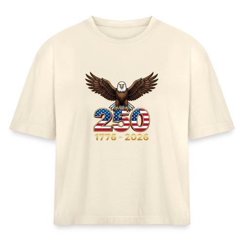 Eagle 250th Anniversary 1776-2026 - Women's Heavyweight Cropped T-Shirt