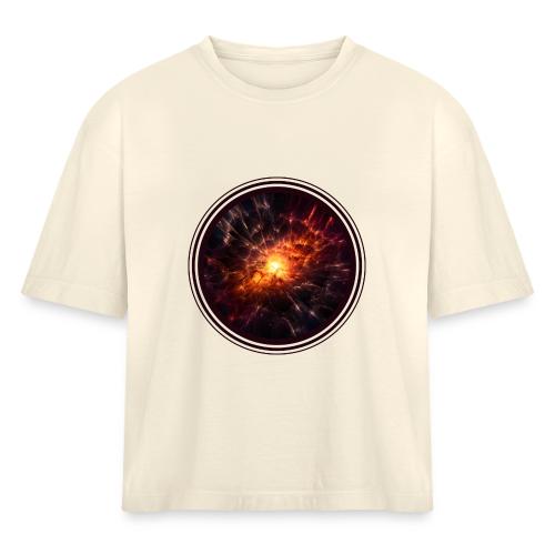 Supernova: Stellar Burst - Women's Heavyweight Cropped T-Shirt