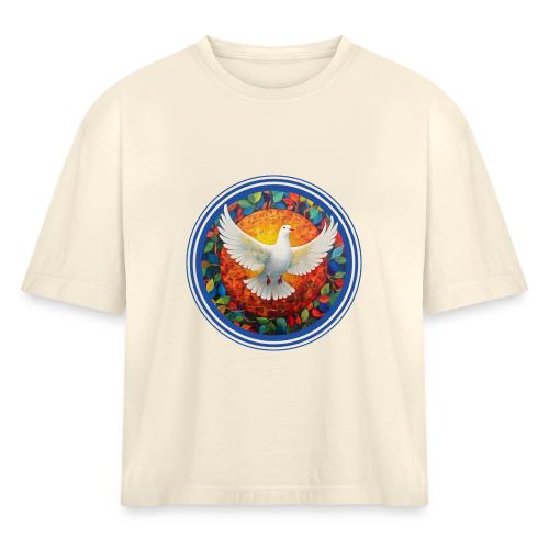 Flight of Hope - Women's Heavyweight Cropped T-Shirt