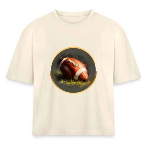 American Football: Gridiron Gold - Women's Heavyweight Cropped T-Shirt