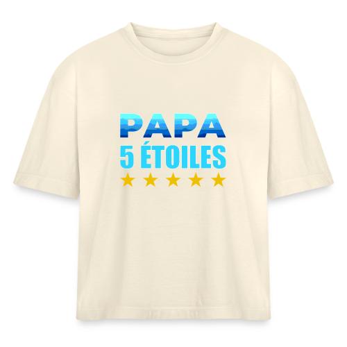 Five-Star Dad - Women's Heavyweight Cropped T-Shirt