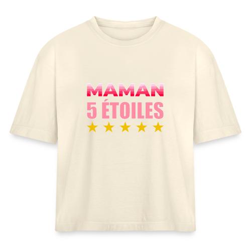 Five Star Mom - Women's Heavyweight Cropped T-Shirt