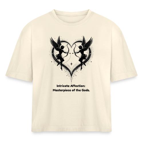 Intricate Affection T-Shirt - Women's Heavyweight Cropped T-Shirt
