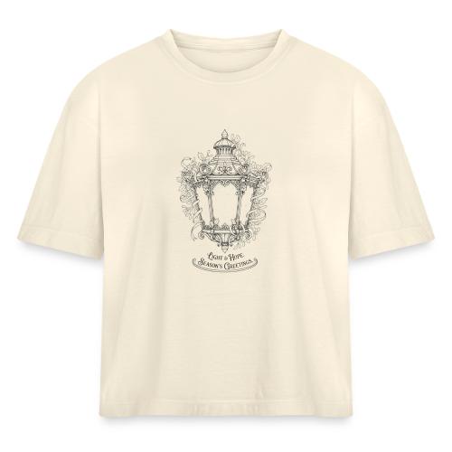 Victorian Lantern T-Shirt - Women's Heavyweight Cropped T-Shirt