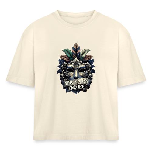 Masquerade Mask T-Shirt - Women's Heavyweight Cropped T-Shirt