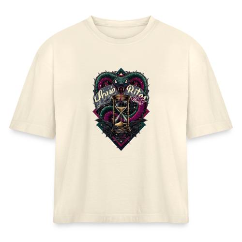 Love Bites (Literally) T-Shirt - Women's Heavyweight Cropped T-Shirt