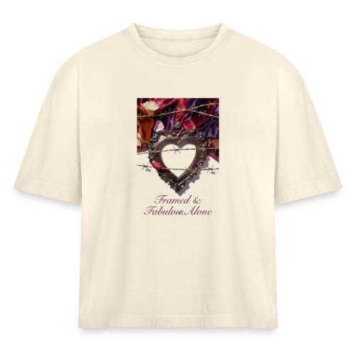 Framed & Fabulous Alone T-Shirt - Women's Heavyweight Cropped T-Shirt