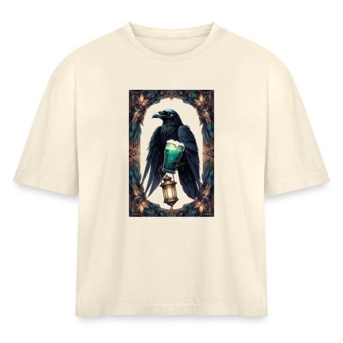 Pint of No Regrets Just Shenanigans Raven T-Shirt - Women's Heavyweight Cropped T-Shirt