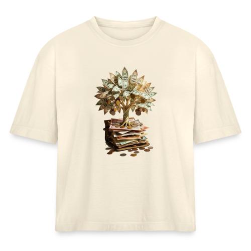 Dad Tax Collector T Shirt - Women's Heavyweight Cropped T-Shirt