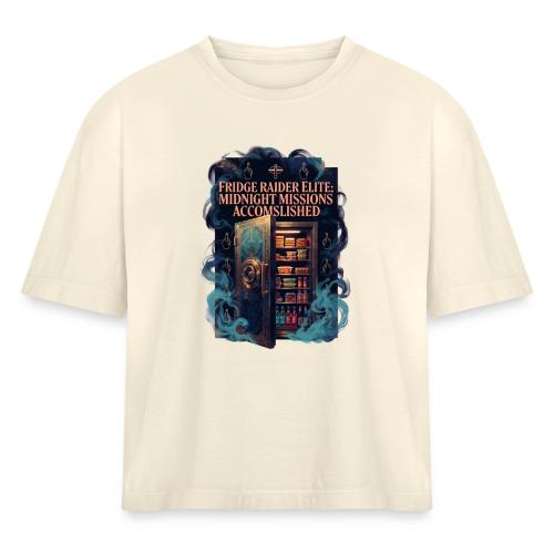 Fridge Raider Elite T Shirt - Women's Heavyweight Cropped T-Shirt