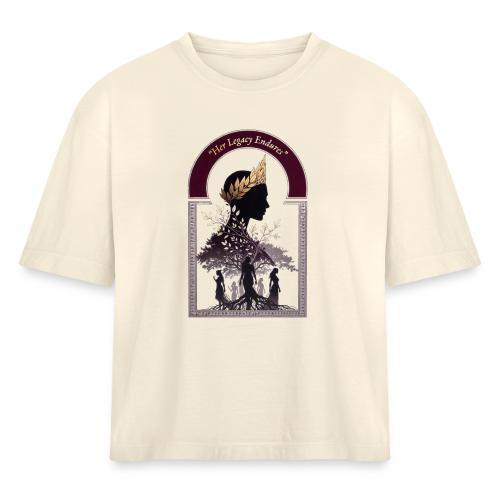 Women's Day Legacy T Shirt, Empowerment Gift 2026 - Women's Heavyweight Cropped T-Shirt