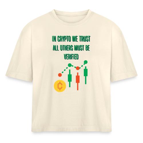 Sarcastic Bitcoin Investor T-shirt - Women's Heavyweight Cropped T-Shirt