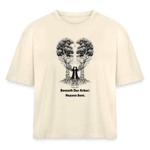Angelic Guardian T-Shirt, Mug - Women's Heavyweight Cropped T-Shirt
