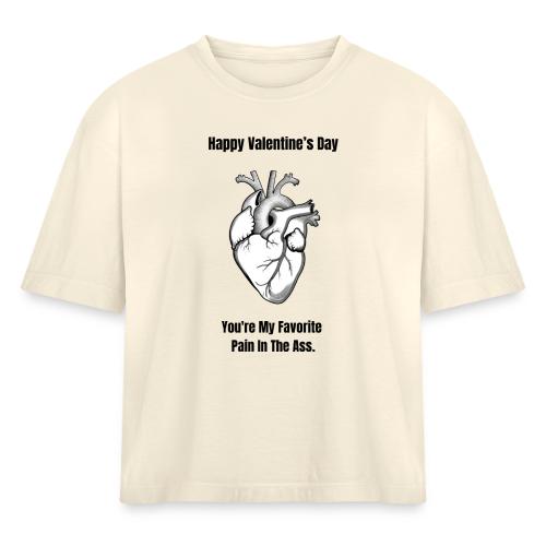 I'm Glad I Swiped Right T-Shirt | Funny Valentine - Women's Heavyweight Cropped T-Shirt