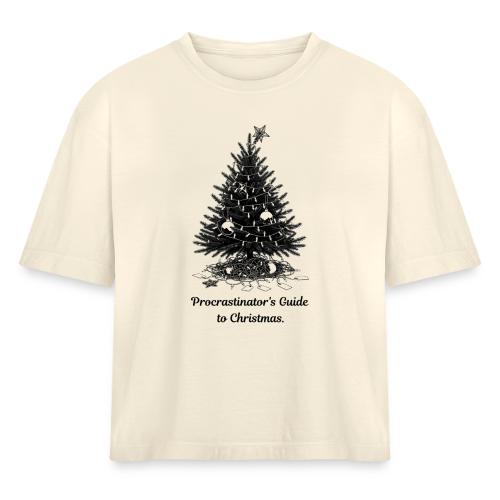 Procrastinator's Guide Christmas T-Shirt - Women's Heavyweight Cropped T-Shirt