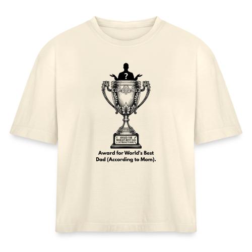 Sarcastic Dad T-Shirt - Women's Heavyweight Cropped T-Shirt