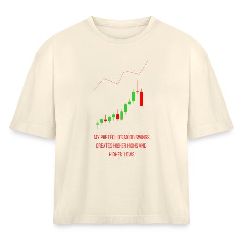Technical Analysis Trading T-Shirt| Sarcastic - Women's Heavyweight Cropped T-Shirt