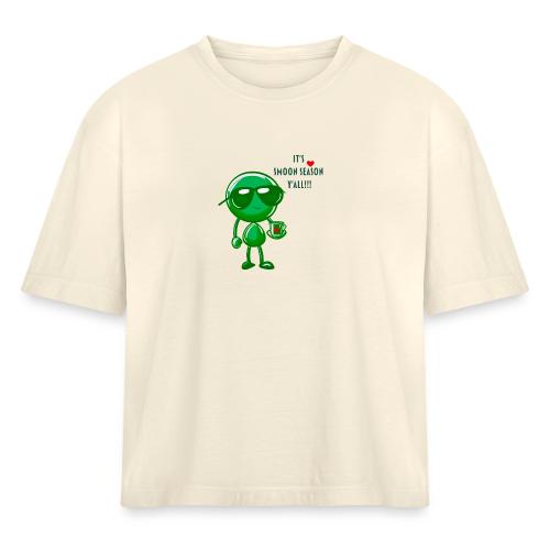 Smoon City_Smoon Season - Women's Heavyweight Cropped T-Shirt