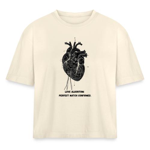 Love Algorithm T-Shirt - Women's Heavyweight Cropped T-Shirt