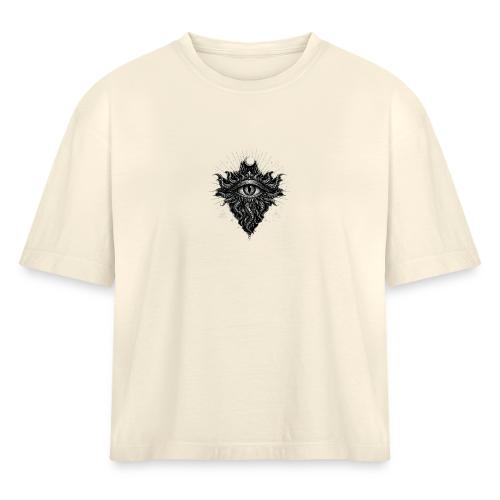Eldritch Eye - Women's Heavyweight Cropped T-Shirt