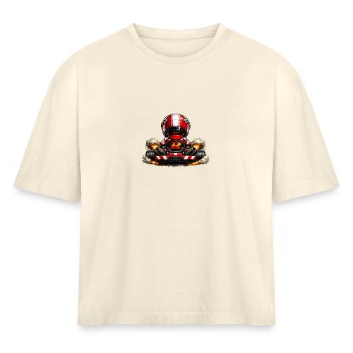 Carcadelogoracerback - Women's Heavyweight Cropped T-Shirt