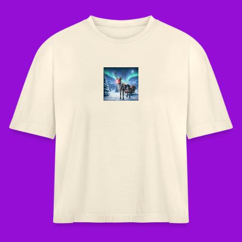 Rudolph the red nosed reindeer - Women's Heavyweight Cropped T-Shirt