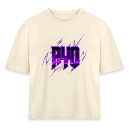 Ayo's All Four Colors combine - Women's Heavyweight Cropped T-Shirt