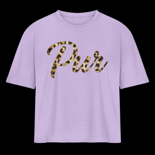 Pur Script - Women's Heavyweight Cropped T-Shirt