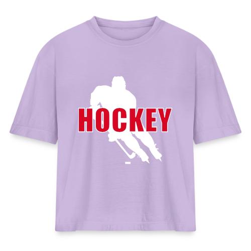 Power Play Hockey - Women's Heavyweight Cropped T-Shirt
