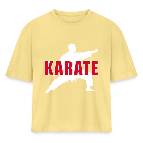 Karate Focus - Women's Heavyweight Cropped T-Shirt
