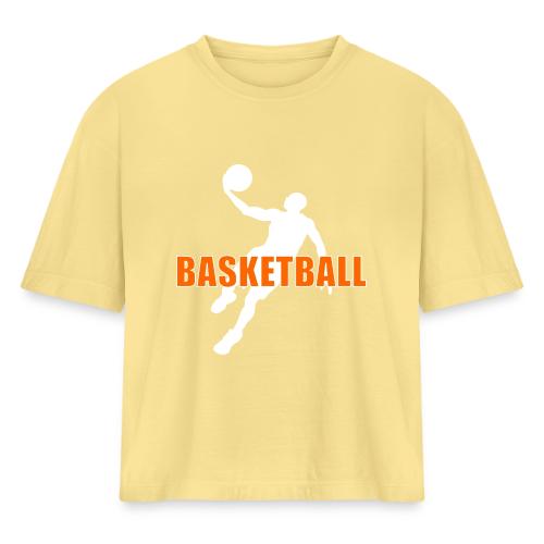 Slam Dunk Motion - Women's Heavyweight Cropped T-Shirt