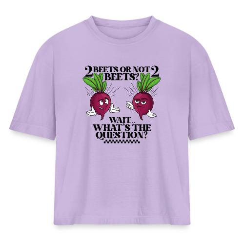 Two beets or not - Women's Heavyweight Cropped T-Shirt