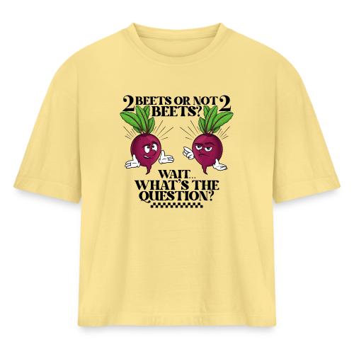 Two beets or not - Women's Heavyweight Cropped T-Shirt
