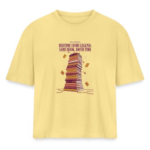 Bedtime Story Legend T Shirt - Women's Heavyweight Cropped T-Shirt