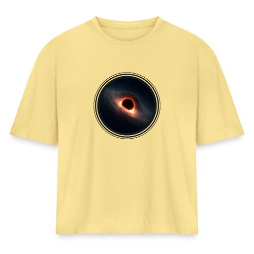 Black Hole Mystery - Women's Heavyweight Cropped T-Shirt