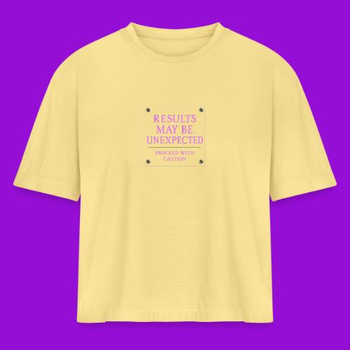 Results - Neon Purple - Women's Heavyweight Cropped T-Shirt