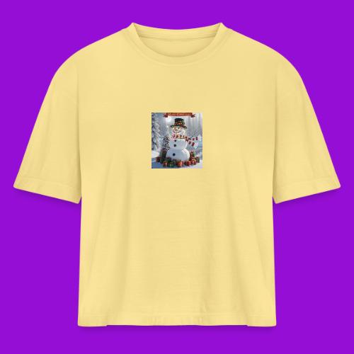 Merry Christmas - Women's Heavyweight Cropped T-Shirt